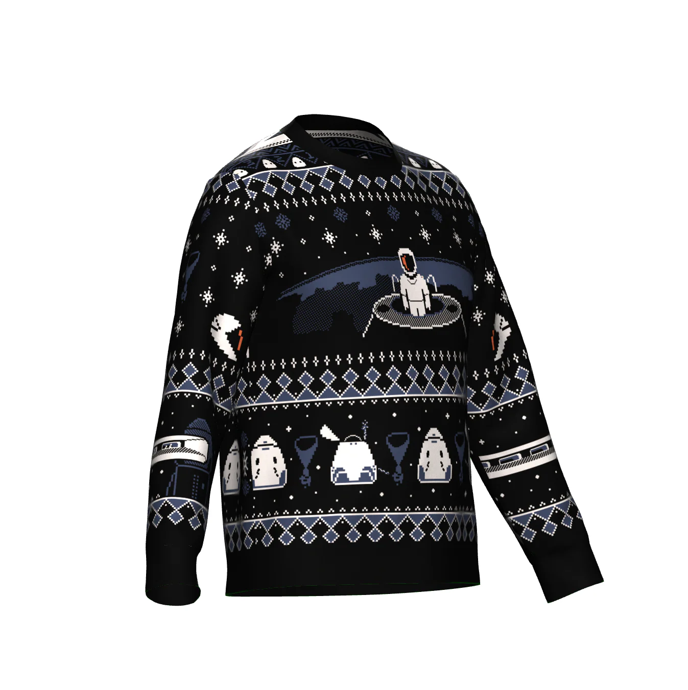 EVA-Dragon Knitted Holiday Sweater - Image 3