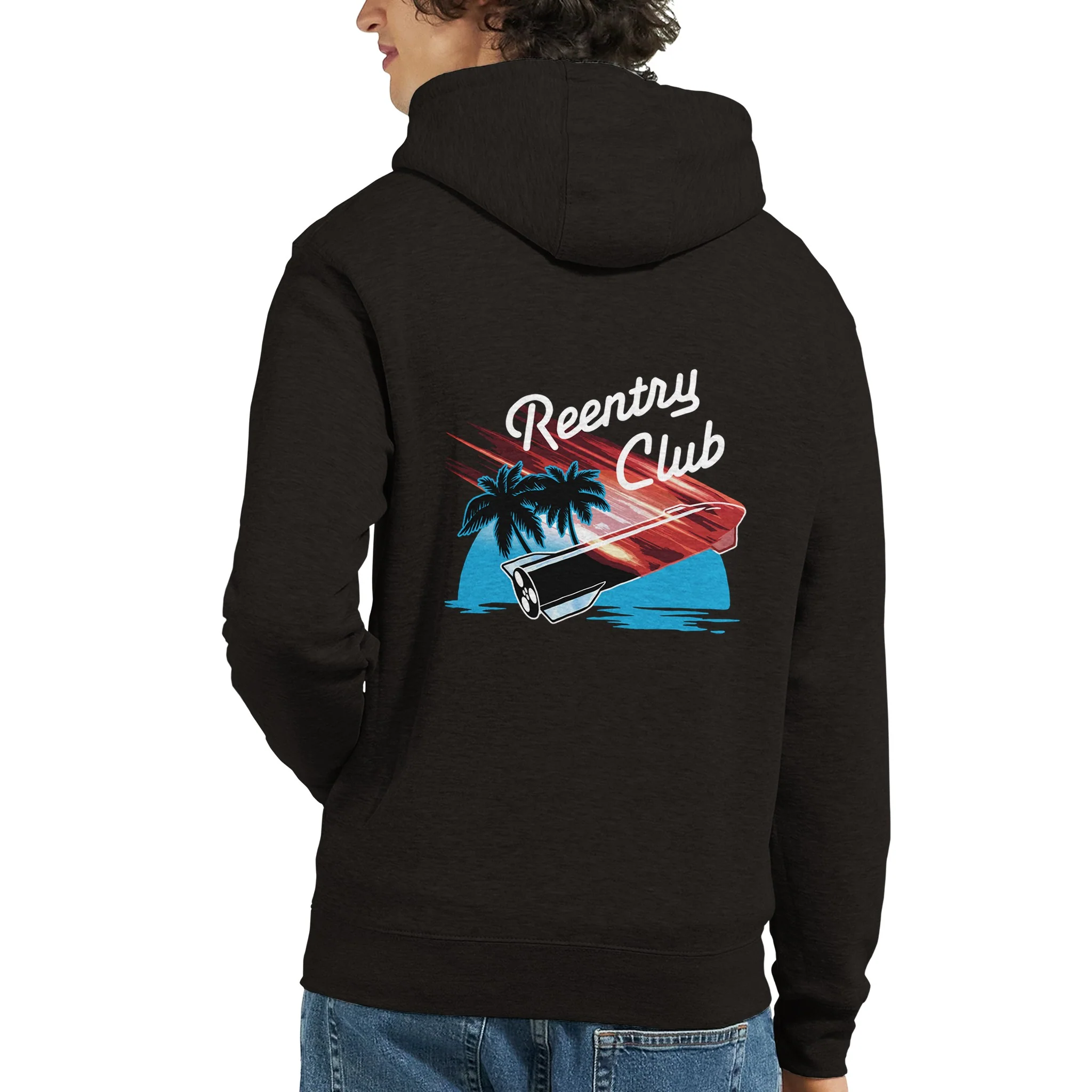 Reentry Club - Unisex Zip Hoodie - Image 3