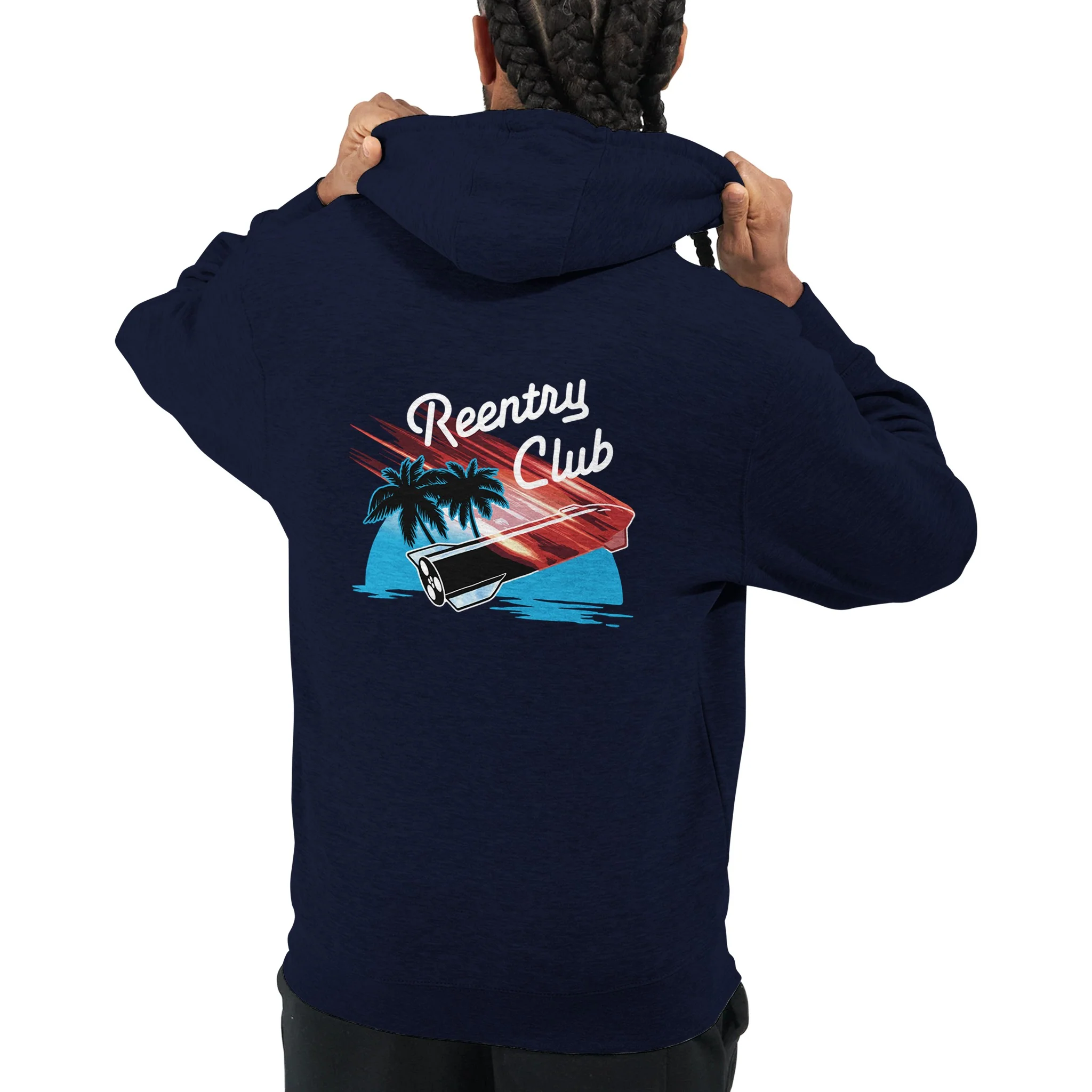 Reentry Club - Unisex Zip Hoodie - Image 5